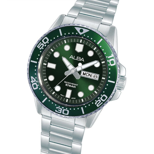 Alba Active Green Dial  Men's Watch AV3595X1