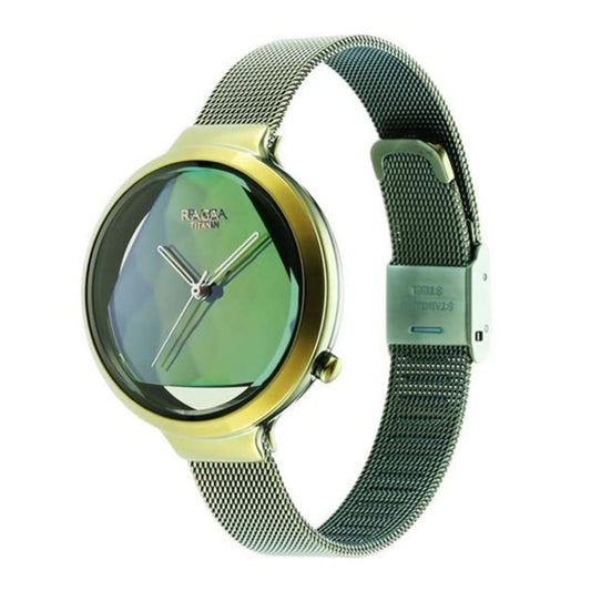 Titan Raga Moments of Joy Green Women's Watch 95134QM01