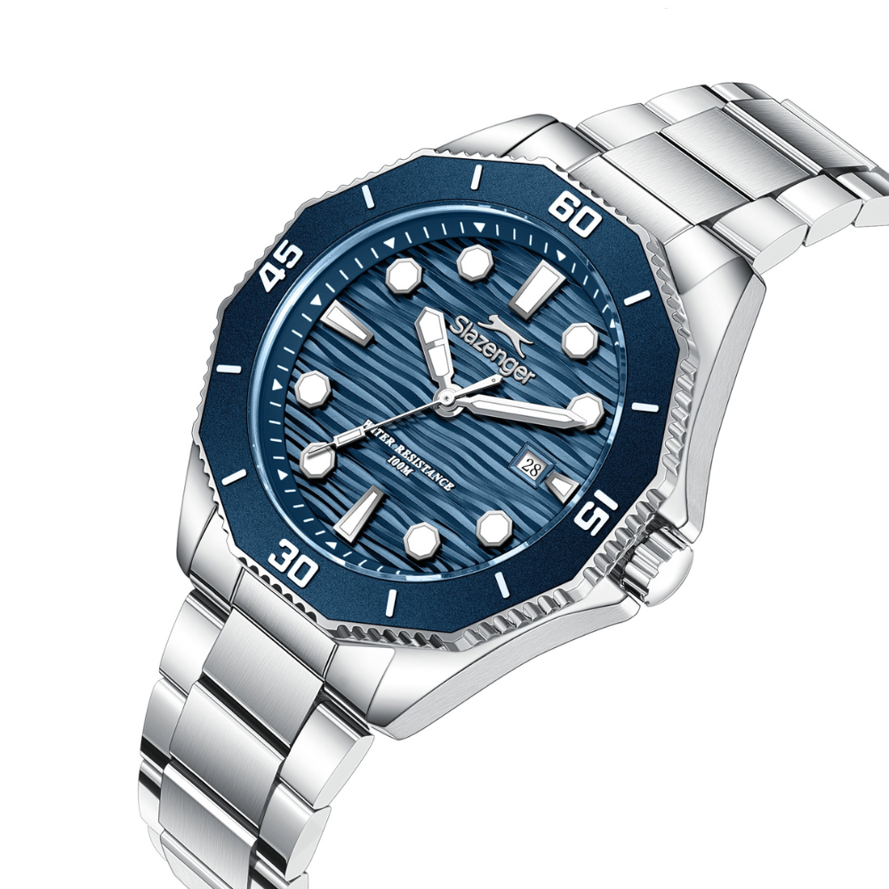 Slazenger Round Navy Dial Men's Watch SL.09.2628.1.390