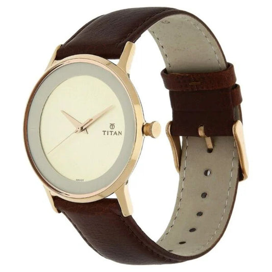Titan Champagne Men's Watch 1672WL01