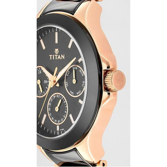 Titan Regalia Ceramics Black Men's Watch NM90089KD02