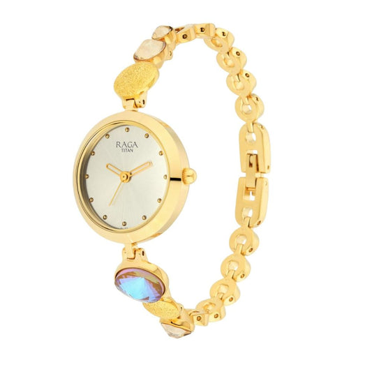 Titan Raga Moments of Joy Champagne Women's Watch 2606YM07