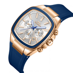 Slazenger Rectangular Curved Silver Dial Navy Casual Men's Watch SL.09.2643.2.439