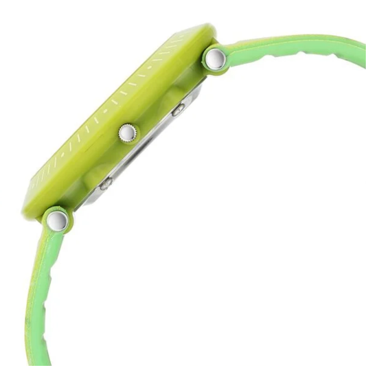 Zoop Green Dial & Green Strap Analog Watch For Girls Kids 26007PP08W