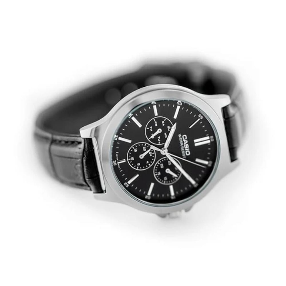 Casio Enticer Analog Black Dial Men’s Watch – MTP-V300L-1AUDF (A1176)