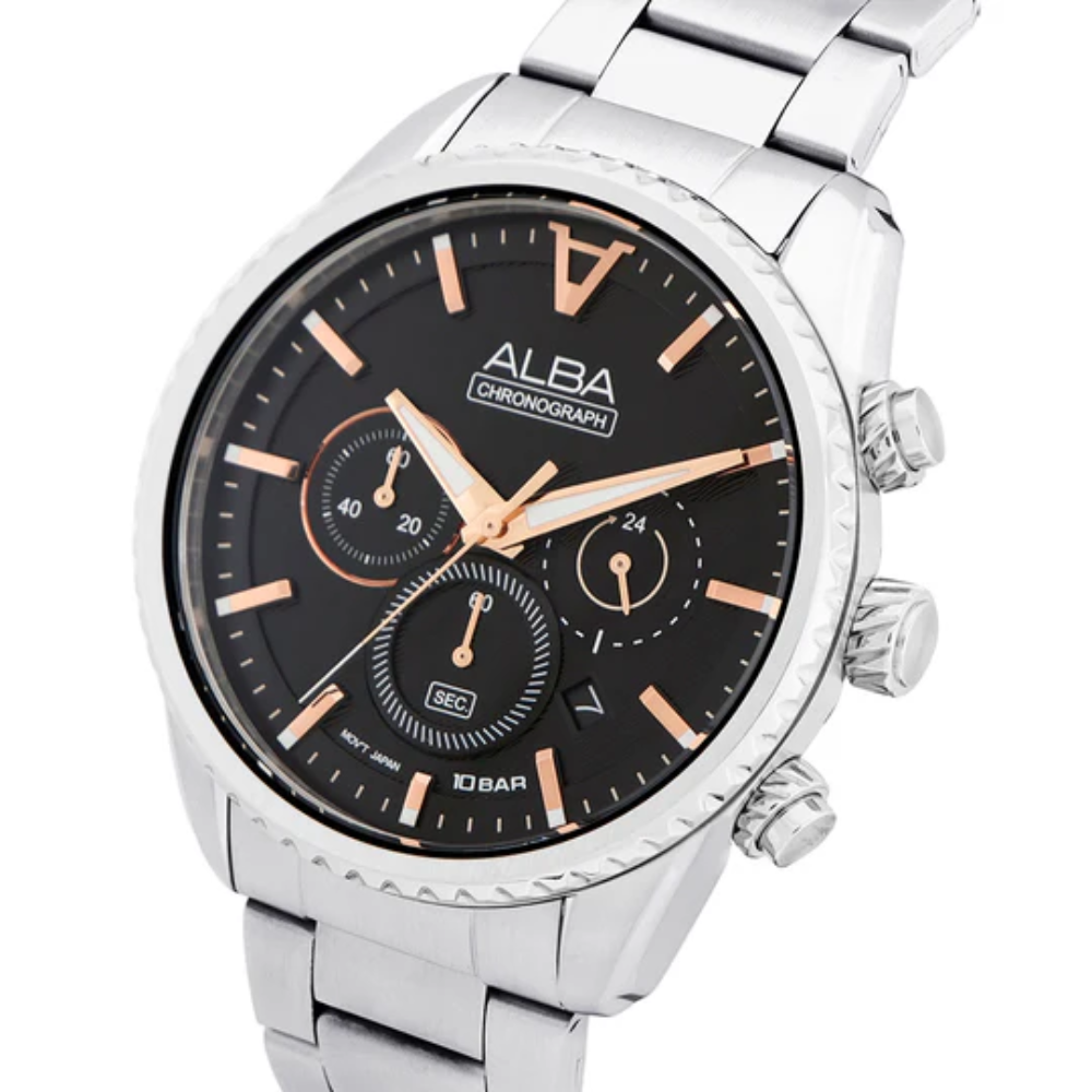 ALBA Jet Black Dial Men's Watch AT3H81X1