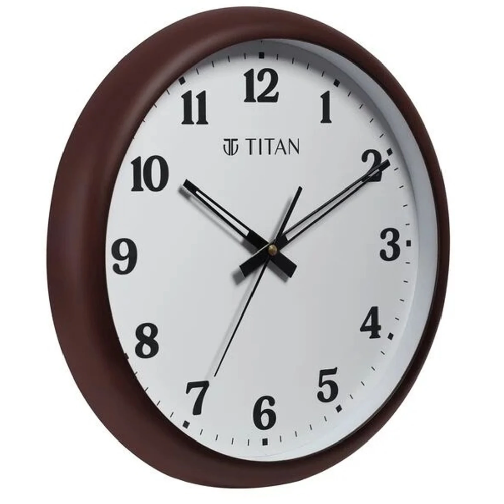Titan Analog White Dial Wall Clock W0112PA01