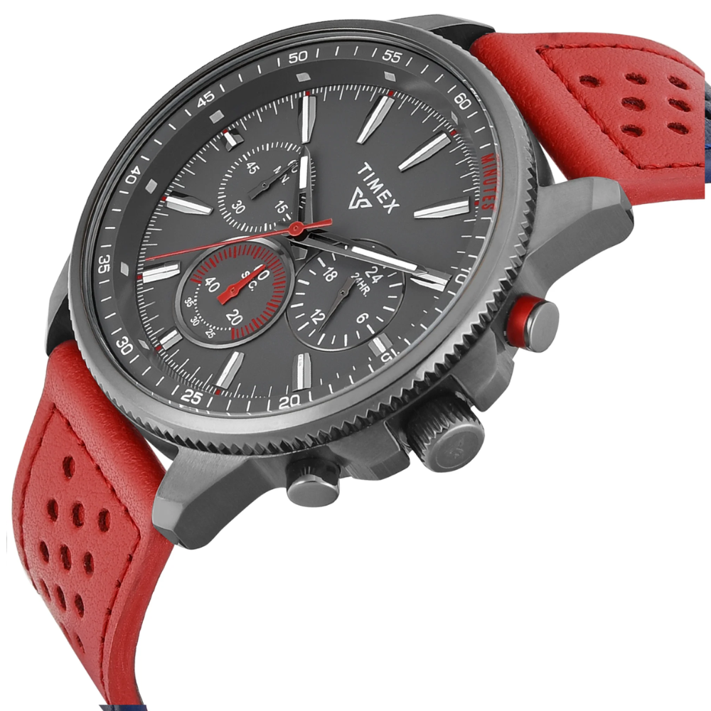 Timex Vector Grey Round Analogue Men's Watch - TWEG35001