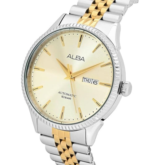 ALBA Stainless Steel Gold Dial Men's Watch AL4233X1
