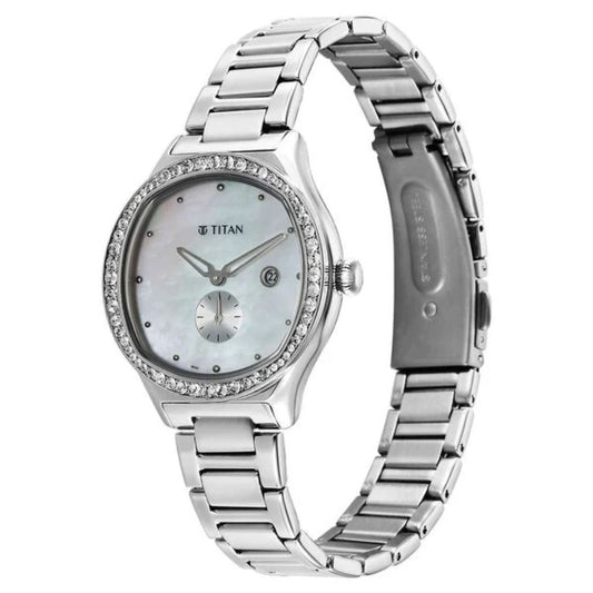 Titan Glamour Mother Of Pearl Women's Watch 95289SM01