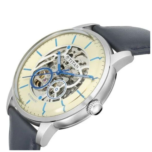 Titan On Trend Champagne Dial Men's Watch - 90110SL02