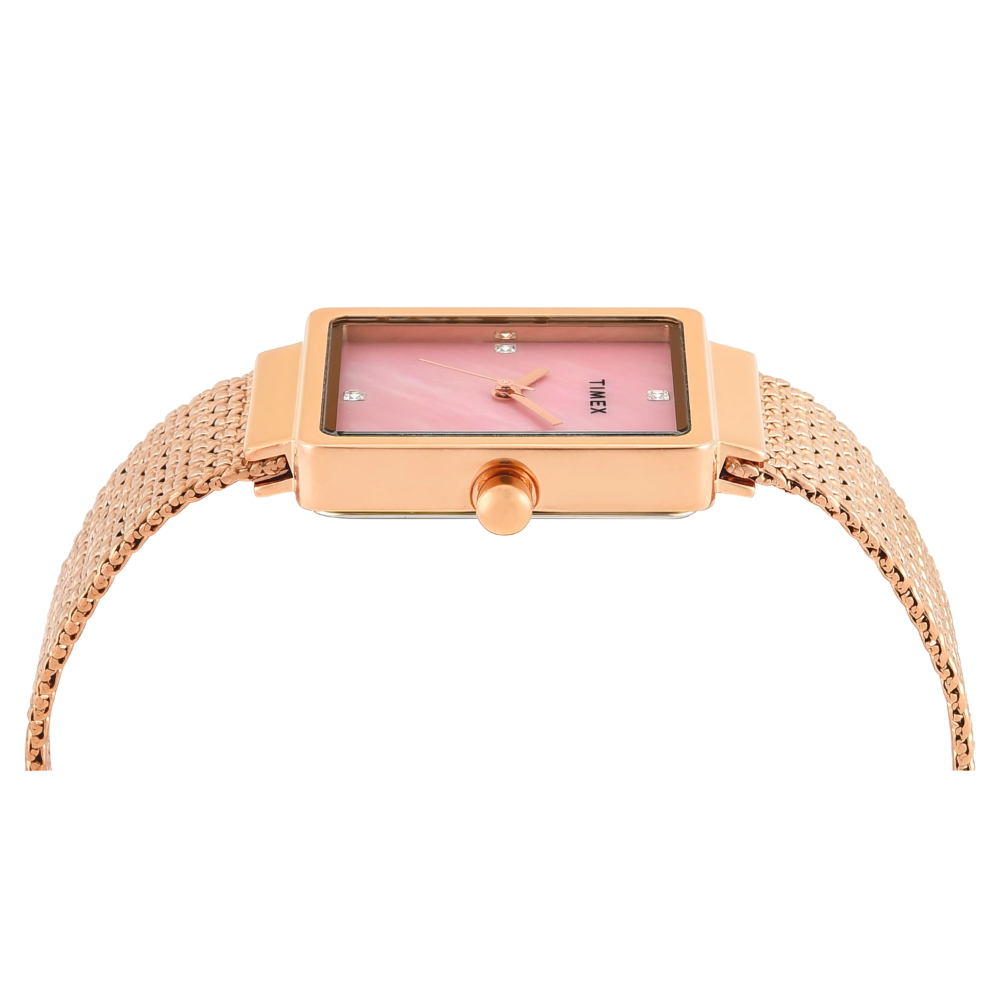Timex Mother of Pearl Rectangle Dial Women's Watch TWEL20704