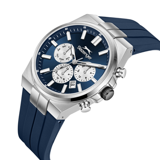 Slazenger Multifunction Navy Dial Silicone Strap Men's Watch SL.09.2651.2.397