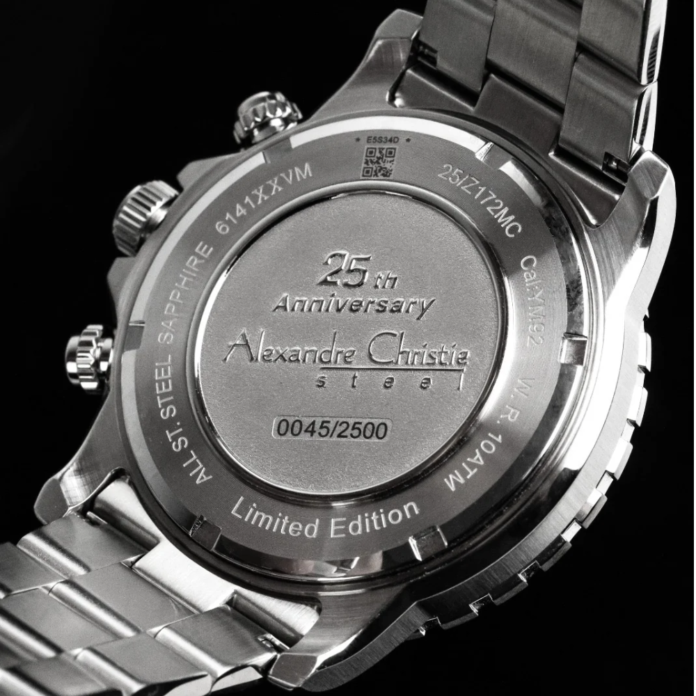 Alexandre Christie 25th Anniversary Black Men's Watch 6141XXVMSSBA