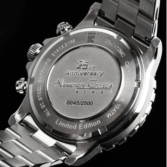 Alexandre Christie 25th Anniversary Black Men's Watch 6141XXVMSSBA