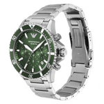 Emporio Armani World Explorer Green Dial Men's Chronograph Watch AR11500