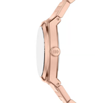 Fossil Everett Rose Gold Dial Women's Quartz Analog Stainless Steel Watch ES5491