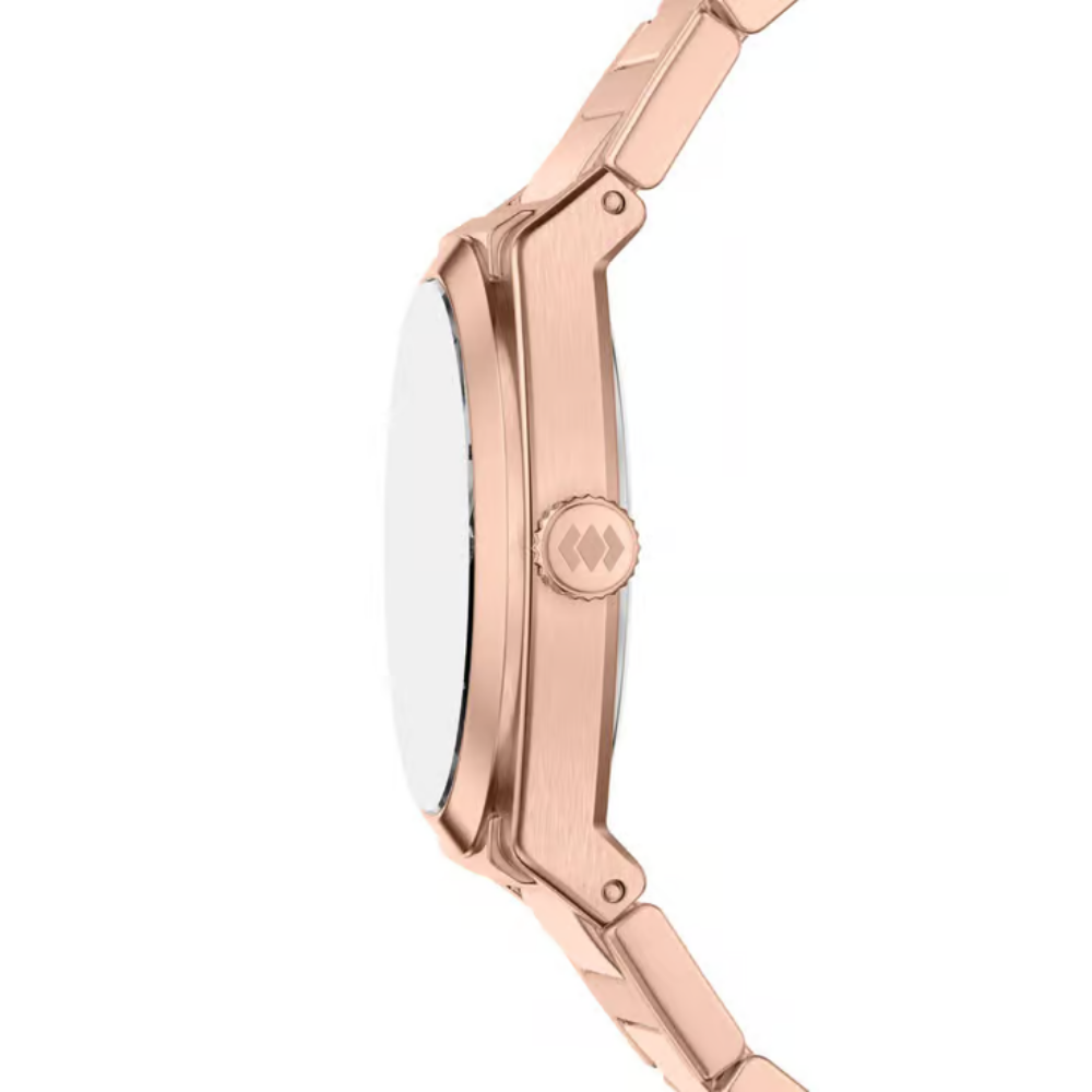 Fossil Everett Rose Gold Dial Women's Quartz Analog Stainless Steel Watch ES5491