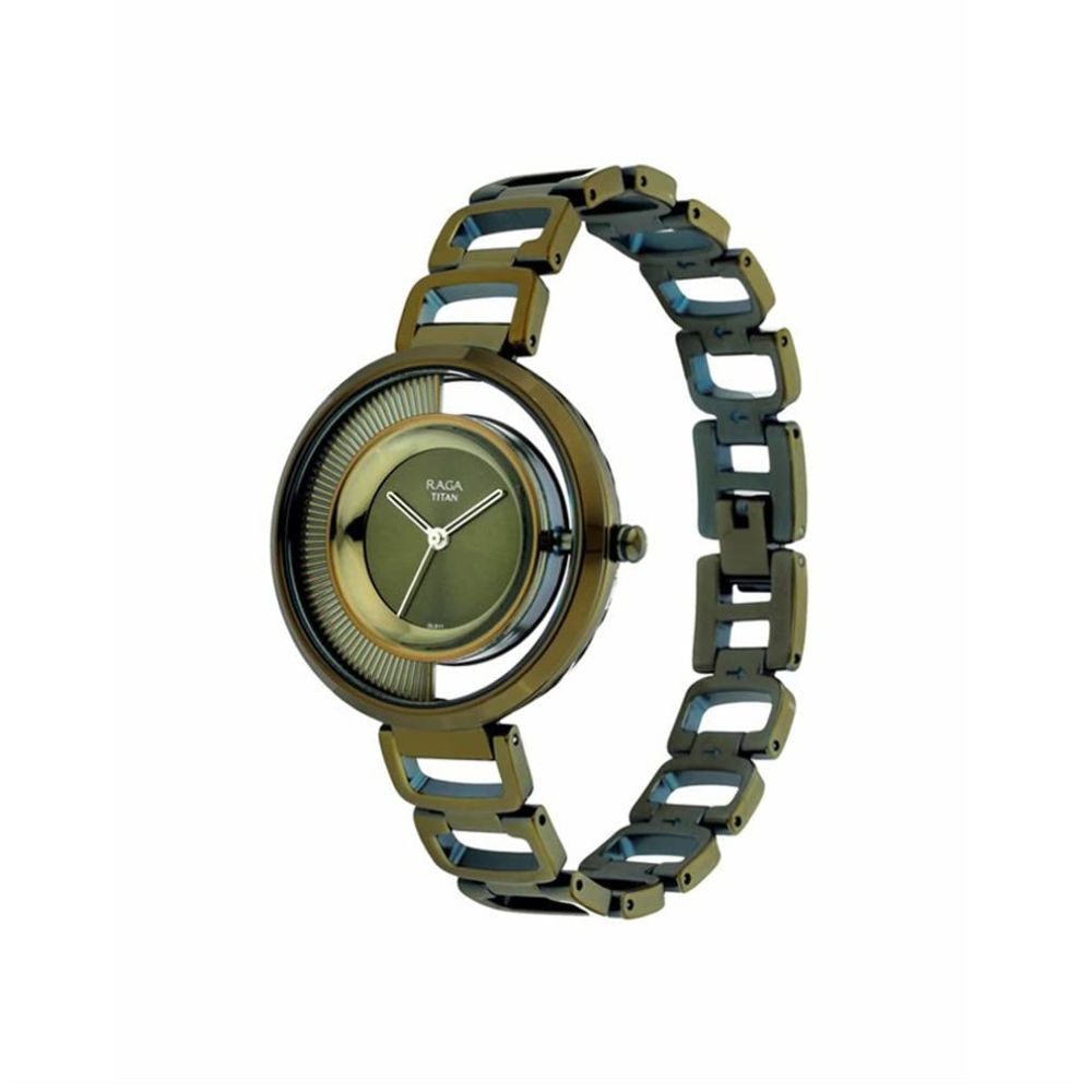Titan Raga Moments of Joy Green Women's Watch NT95140QM01
