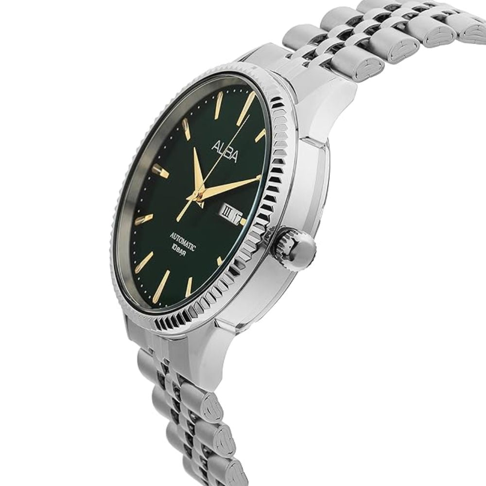 ALBA Automatic Green Dial Men's Watch AL4235X1