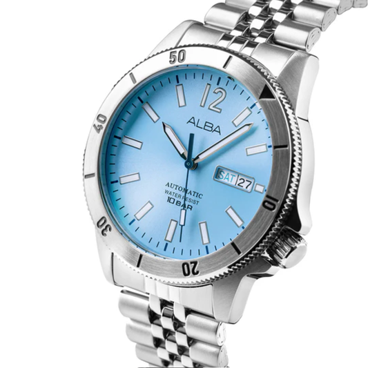 ALBA Automatic Olympic Blue Dial Men's Watch AL4653X1