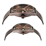 TIMEX Trendline Brown Pair's Analog Round Dial Watch TW00PR353