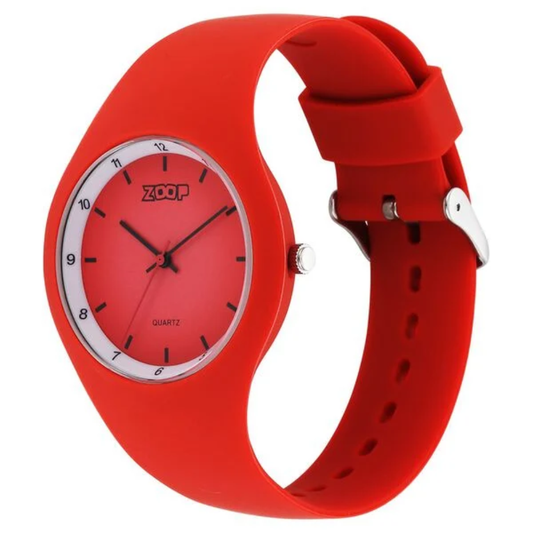 Zoop Red Dial Red Strap Girls Kids Watch 26031PP04W