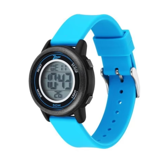 Zoop Glow Digital Dial Blue Strap Watch For Girls NS16015PP02