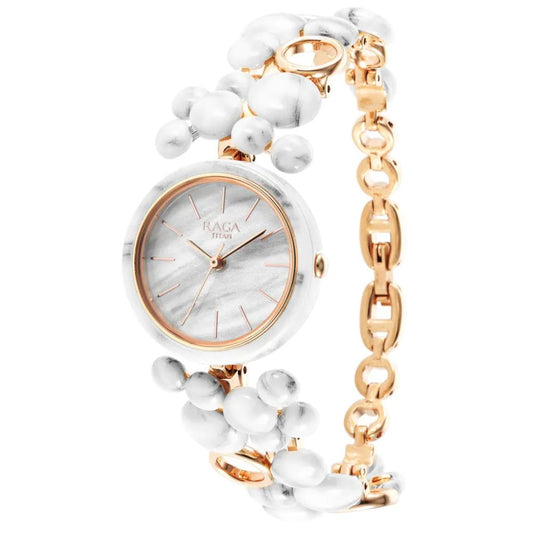 Titan Raga Ceramics Blue Women's Watch 95148KD01