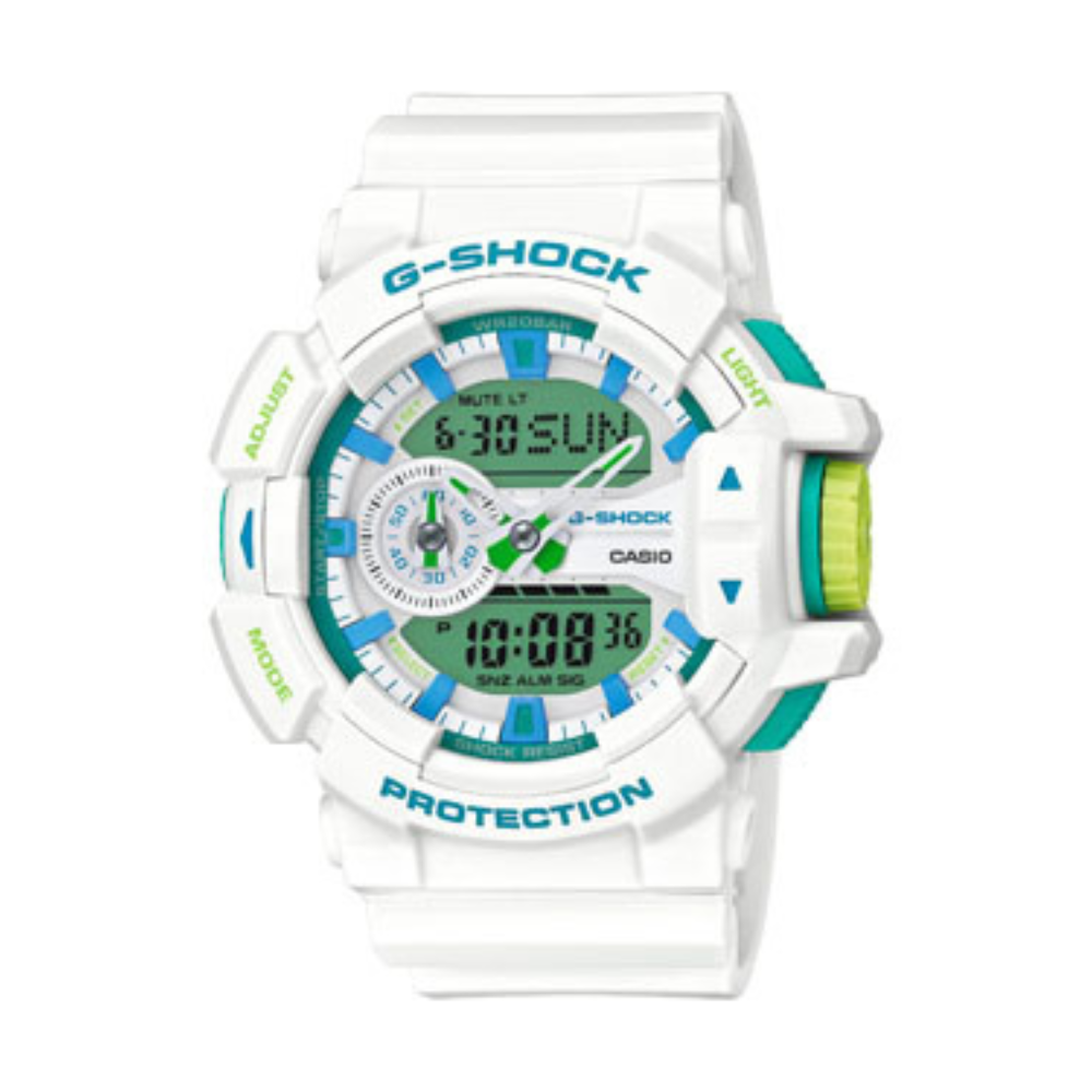 Casio White Resin Strap Watch GA-400WG-7A | 10544277