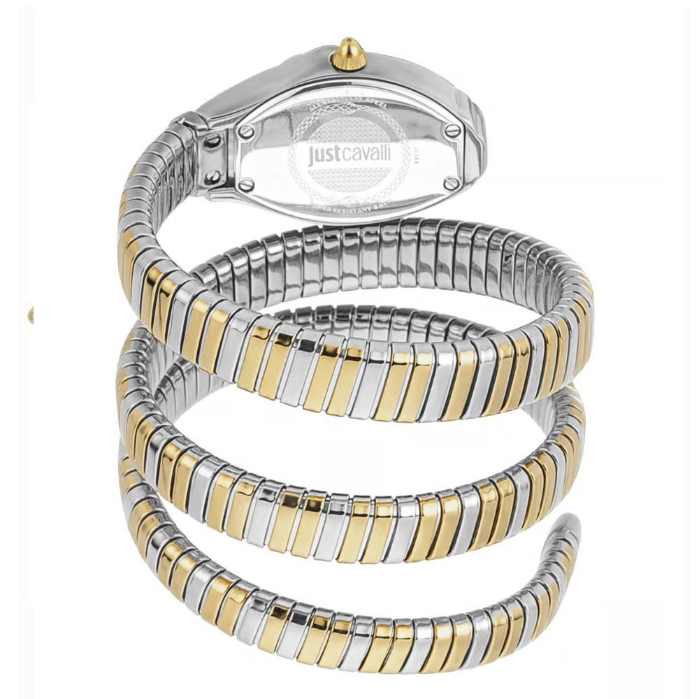 Just Cavalli Signature Snake Silver Women's Watch JC1L184M0035