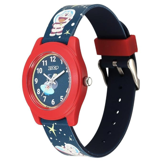 Zoop Doraemon Blue Dial Blue Strap Watch For Kids 26019PP38W