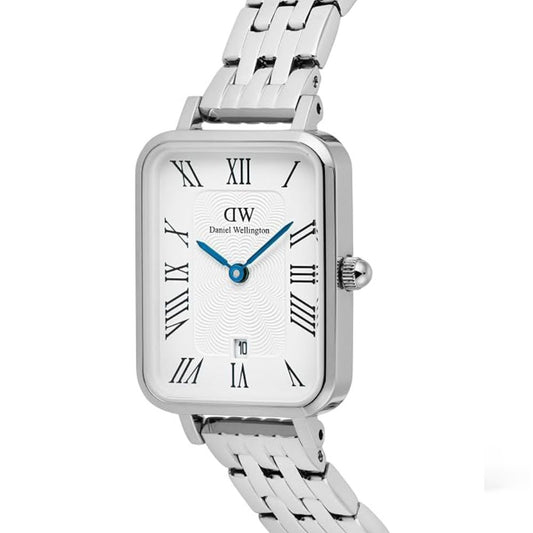 Daniel Wellington White Rectangle Dial Analogue White Women's Watch DW00100864K