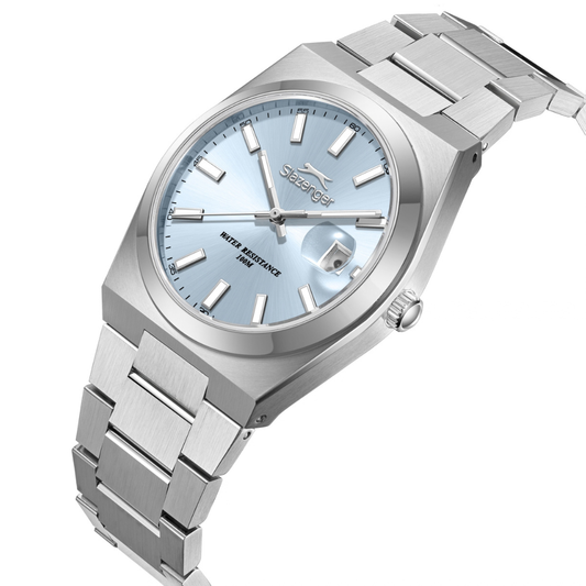 Slazenger Round Blue Dial Men's Metal Strap Watch SL.09.2636.1.300