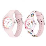 Zoop Analog Pink Dial Pink Strap Girls Kids Watch 2603116041PP04W