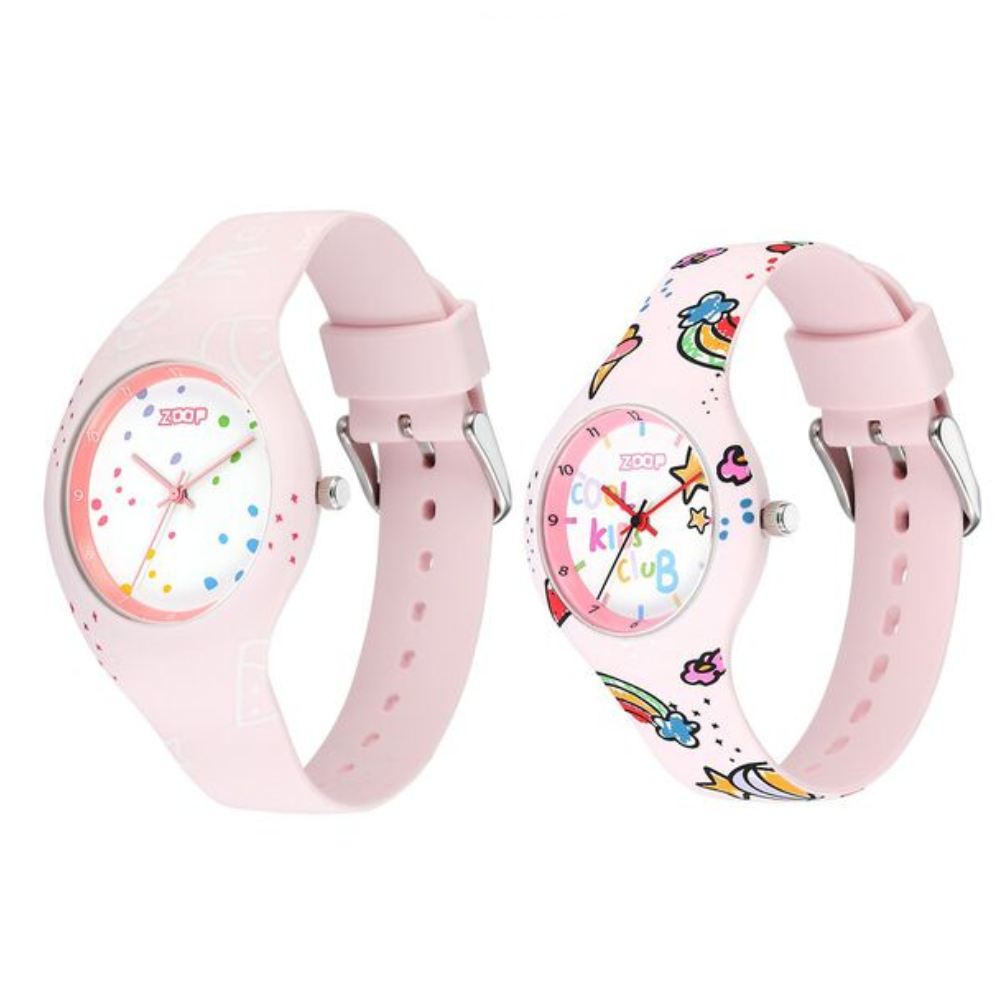 Zoop Analog Pink Dial Pink Strap Girls Kids Watch 2603116041PP04W