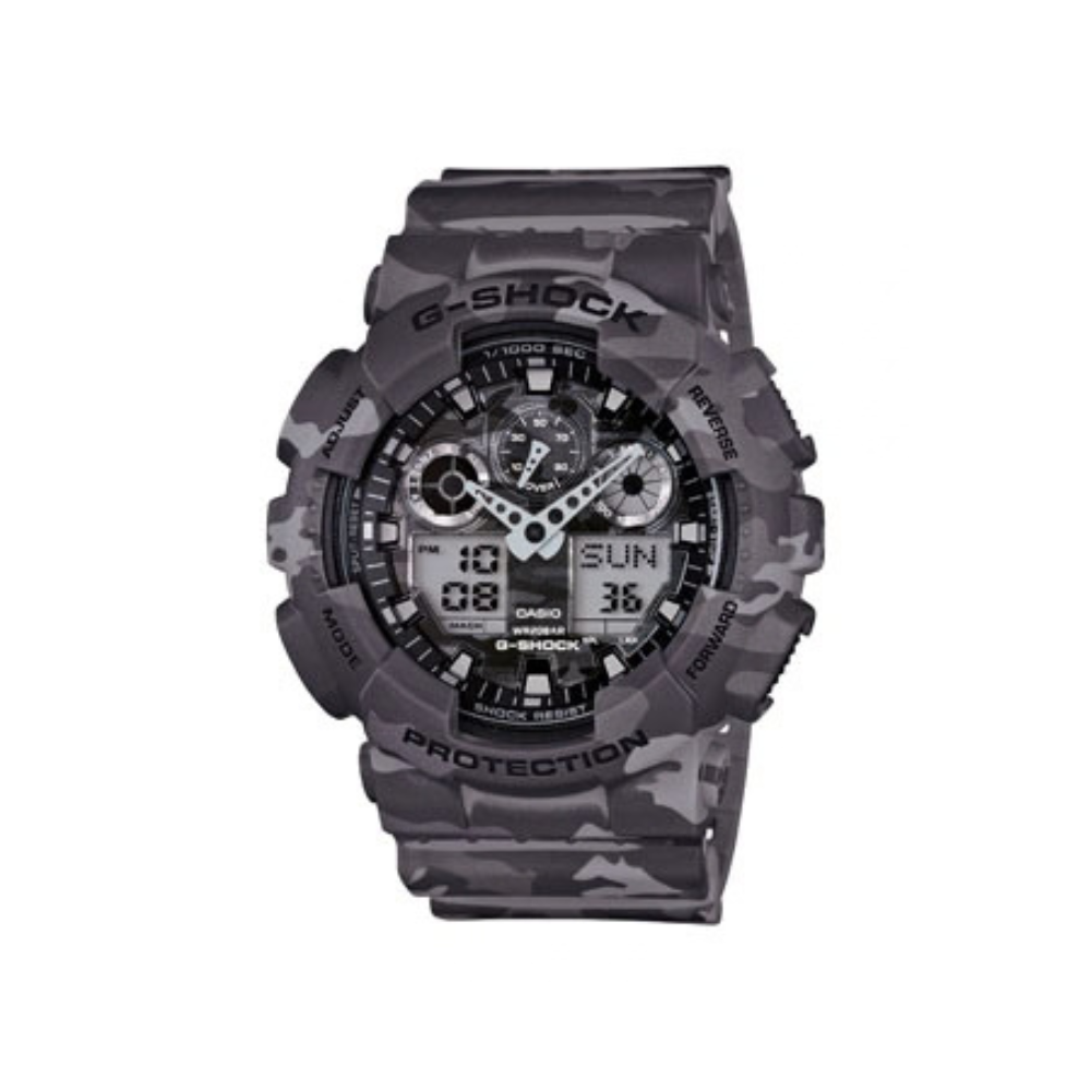 Casio Grey Camouflage Resin Strap Men's Watch GA-100CM-8A, GD-120CM-8 | 10507074