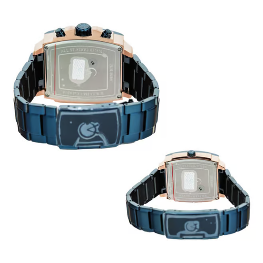 Alexandre Christie Couple's Blue Men's & Women's Chronograph Quartz Watch 6376MCBFURBA