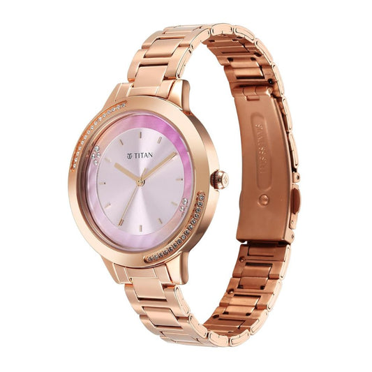 Titan Razzle Dazzle Pink Dial Women's Watch 2764WM01