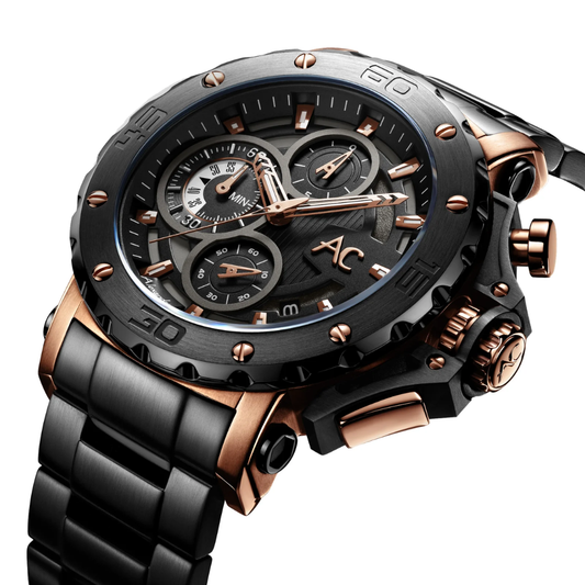 ALEXANDRE CHRISTIE Chronograph Black Men's Watch 9205MCBBRBA
