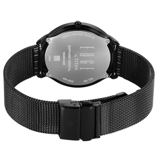 Titan Edge Baseline Black Men's Watch 1843NM02