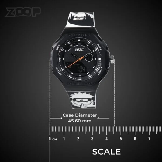 Zoop Naruto Black Kids Analog-Digital Watch 16053PP01