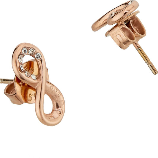 GUESS Endless Dream Gold-Plated Women's Steel Stud Earrings UBE03262RG