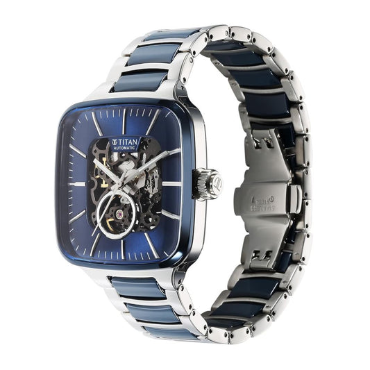 Titan Ceramic Fusion Rich Blue Men's Watch 90175KD02