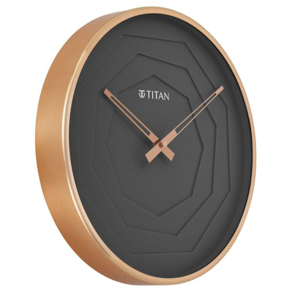 Titan Metallic Rose Gold Dial Wall Clock NSW0078MA01