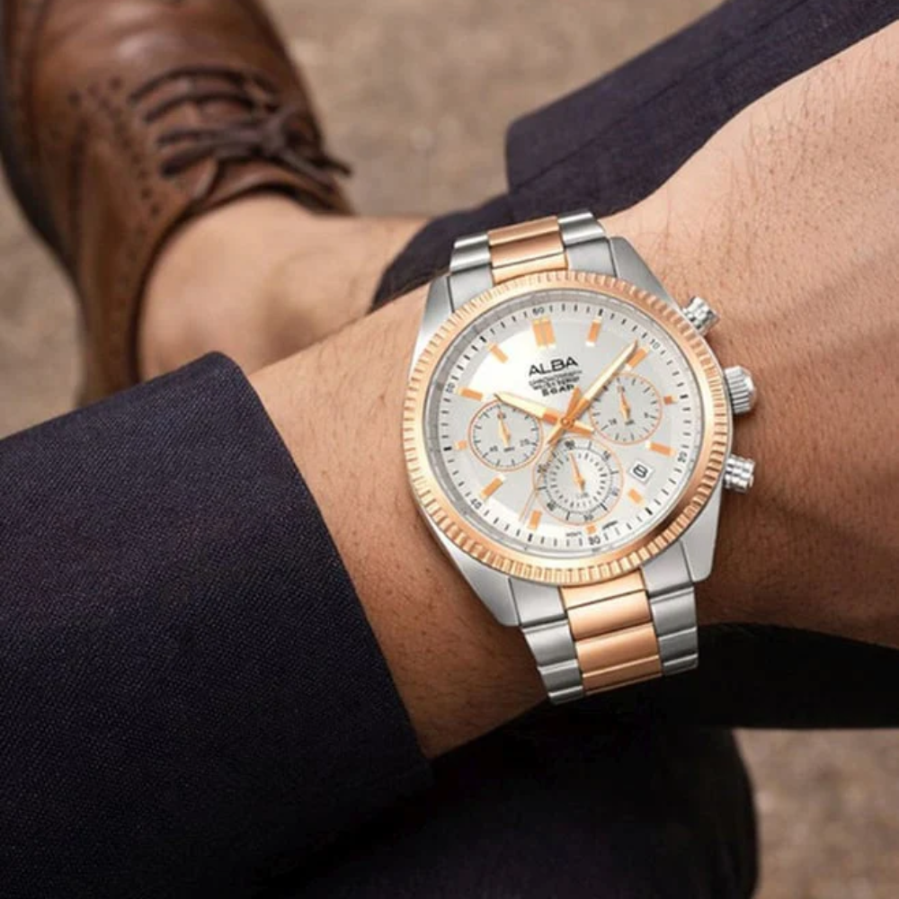 ALBA Silver Dial Men's Watch AT3K14X1