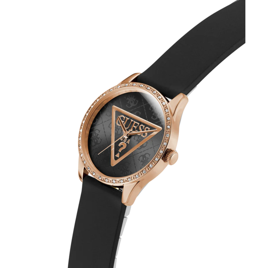 Guess Black Rose Gold Tone Women Watch GW0942L3