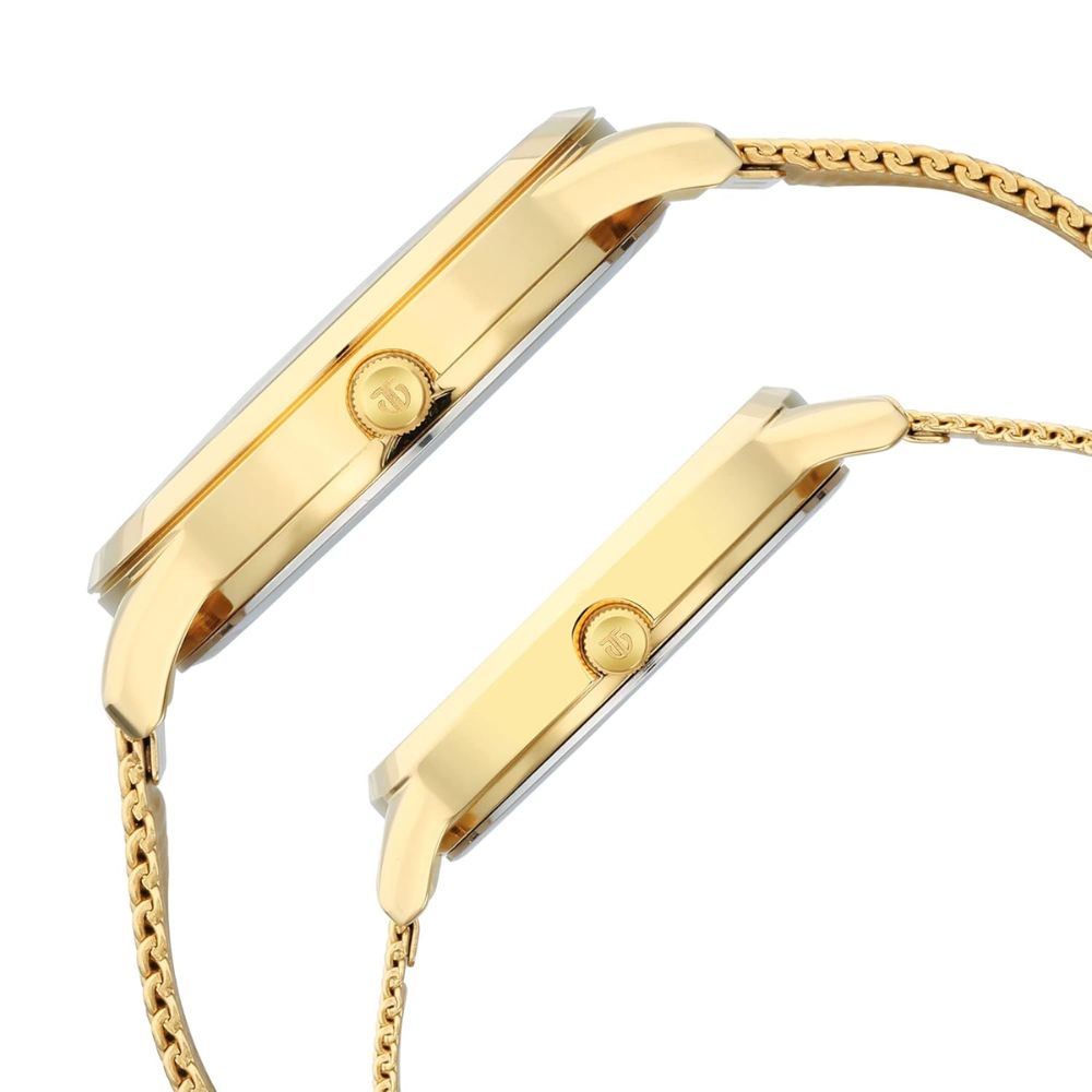Titan Analog Gold Couple Watch 18062648YM01
