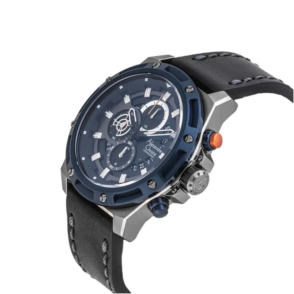 Alexandre Christie Chronograph Blue Men's Watch 6506MCLGUBU