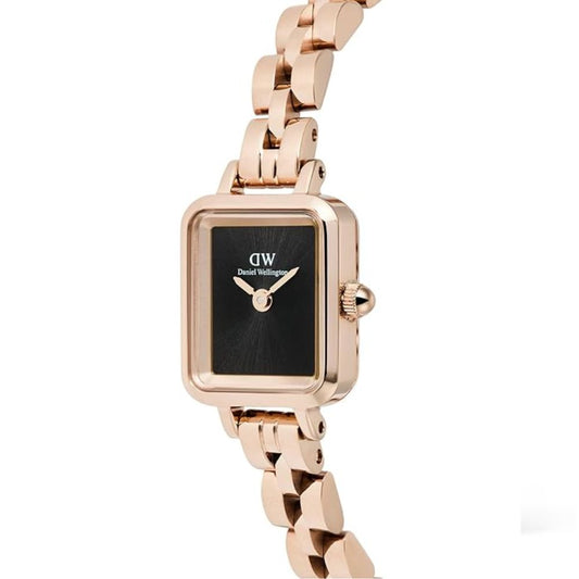 Daniel Wellington Black Rectangle Dial Analogue Black Women's Watch DW00100848K